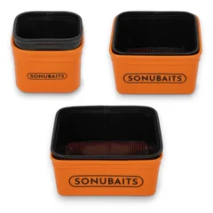 Sonubaits EVA Baits Tub and Strainer Set in all available sizes displayed together