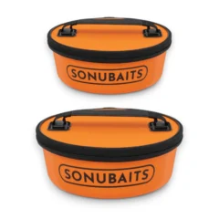 Sonubaits EVA Mixing Bowl Bucket Insert and Topper showing the 5L insert and 10L bucket topper together