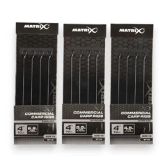 Matrix X1 Commercial Carp 10cm Rigs for targeting carp and F1s.