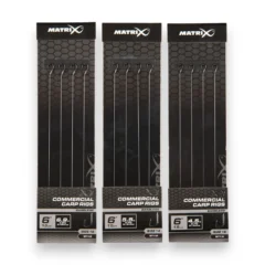 Matrix X1 Commercial Carp 15cm Rigs for targeting carp and F1s in deeper water.