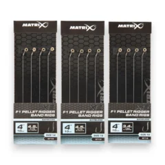 Matrix X5 F1 Pellet Rigger 10cm Band Rigs for targeting F1s and small carp.