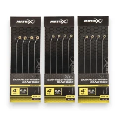 Matrix X6 Carp Pellet Rigger 10cm Band Rigs for targeting carp and bigger fish.