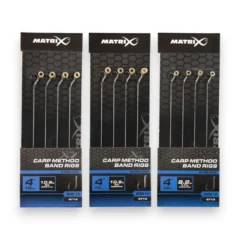 Matrix X7 Carp Method 10cm Band Rigs for method feeder fishing when targeting big fish.