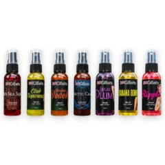 RGBaits Bait Sprays range showing the different flavours available.