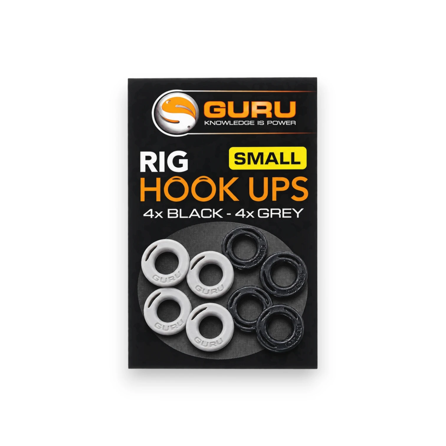 Guru Rig Hook Ups Small in packaging shown on a white background.