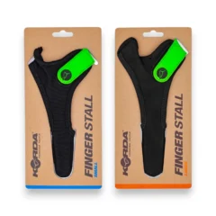 Korda Finger Stall Straps in Small and Large packaging shown on a white background.