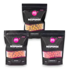 Small range of Mainline Response Boilies flavours displayed on a white background