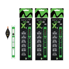 Maver MV-R X1 Power Barbless Ready Rigs 3M product range shown on a white background.