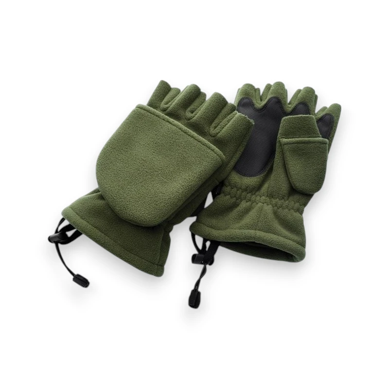 Trakker Polar Foldback Gloves displayed on a white background.